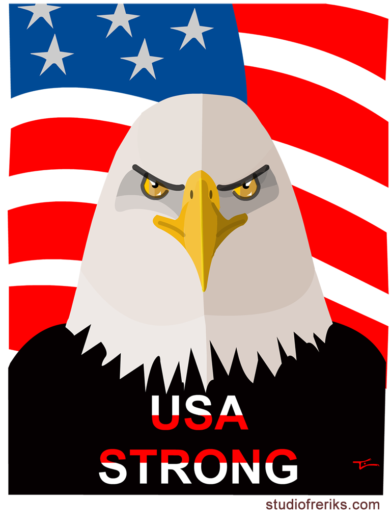 USA STRONG_T-shirt
